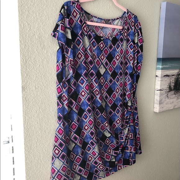 Lane Bryant 22/24 Geometric Pattern Top - Picture 4 of 4